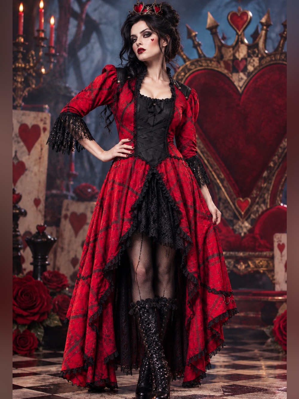 Lip service steampunk Cottagecore boho dress Alice in wonderland Saloon selkie